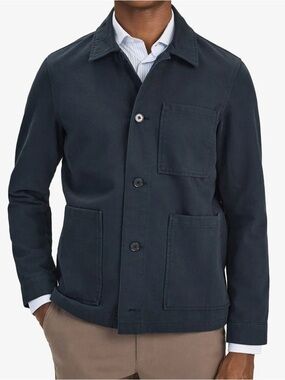 John Henric Navy Blue Overshirt